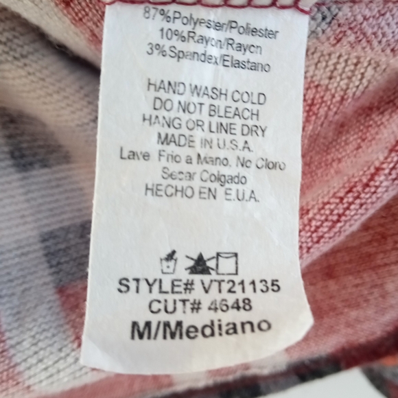 Vanilla Bay Red & Black Plaid Open Front Cardigan - Size M - Picture 4 of 10